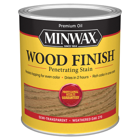 MINWAX 1 Qt Weathered Oak Wood Finish Oil-Based Wood Stain 70047